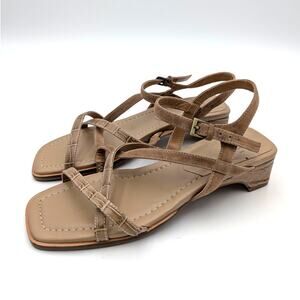 Donald Pliner Cesilia Ankle Strap Heel Sandal Women's Tobacco Size US6M EU36.5